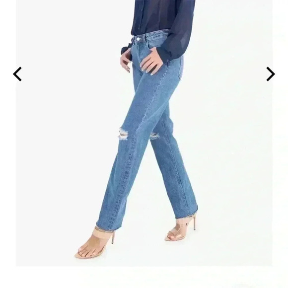 NWT Kittenish jeans distressed with raw hem size 29 inseam 31” - Picture 2 of 9